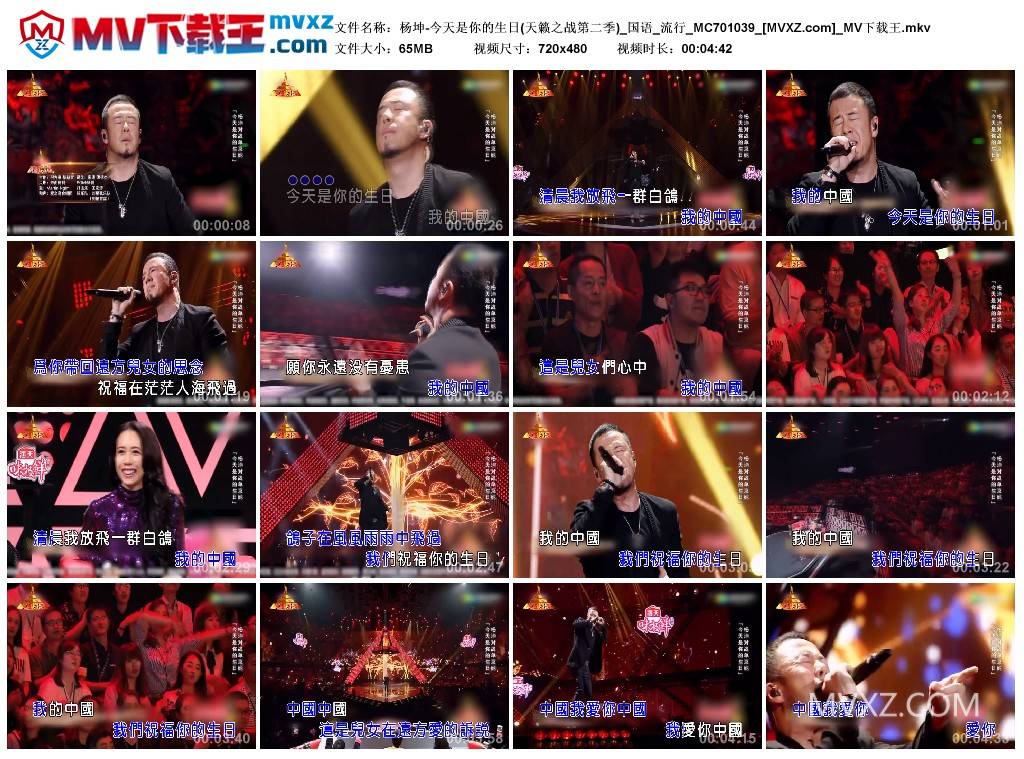 杨坤-今天是你的生日(天籁之战第二季)_国语_流行_MC701039